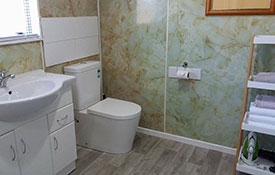 1-bedroom unit bathroom